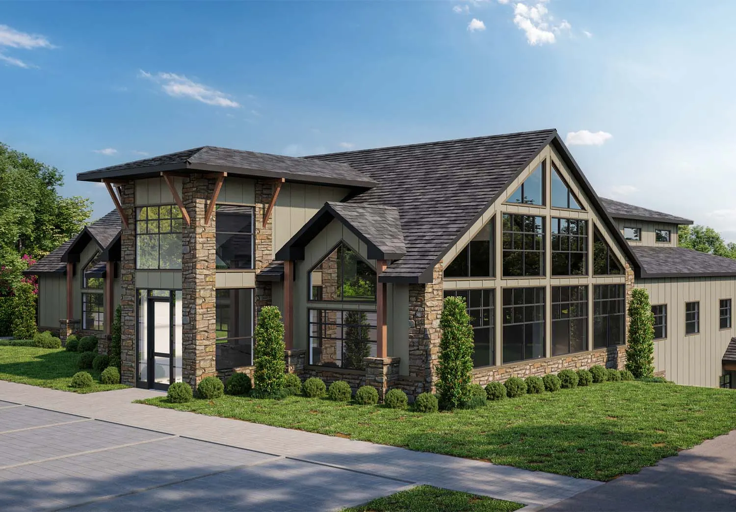 Rendering of the finished Central MN Dermatology clinic in Brainerd