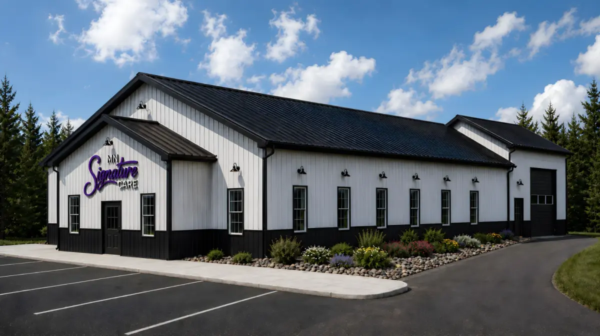 Rendering of the MN Signature Care headquarters in Rice